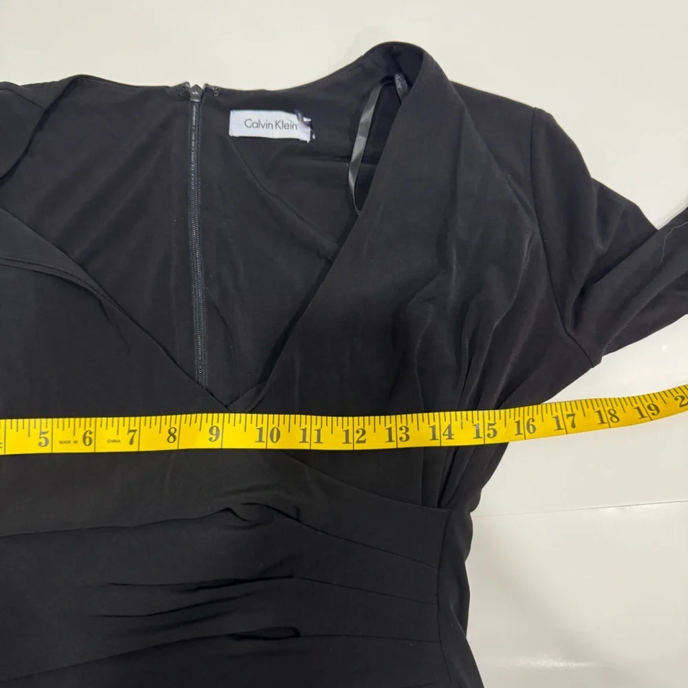 Calvin Klein  wrap long sleeve dress sz 6 - Picture 8 of 11
